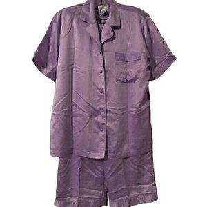 Cabernet Light Purple Pajama Top Pants Set Shortsleeve M